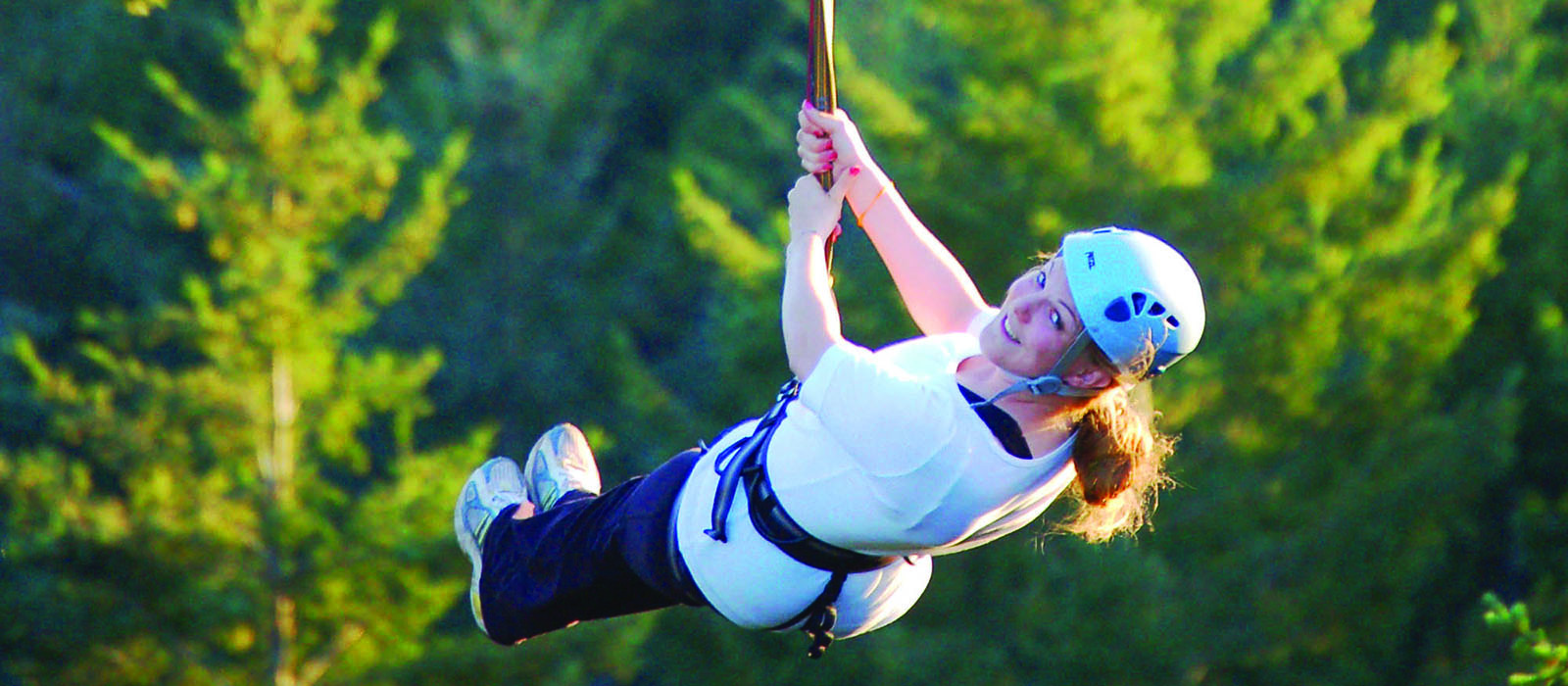 Ziplining is a top attraction on an outdoor adventurer's getaway in Victoria. Photo Courtesy of AdrenaLINE Zipline Adventure Tours