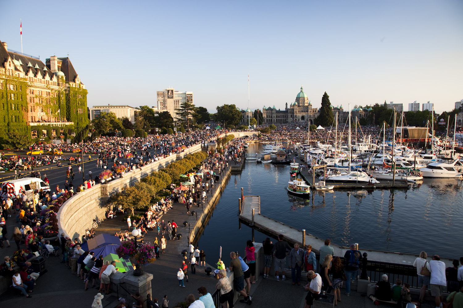 Visit the Inner Harbour on a day trip to Victoria