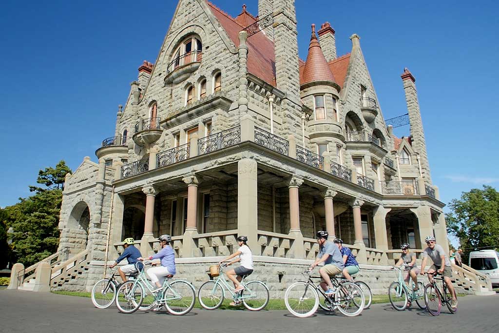 Explore in Victoria BC without a car by taking a Pedaler Bicycle Tour
