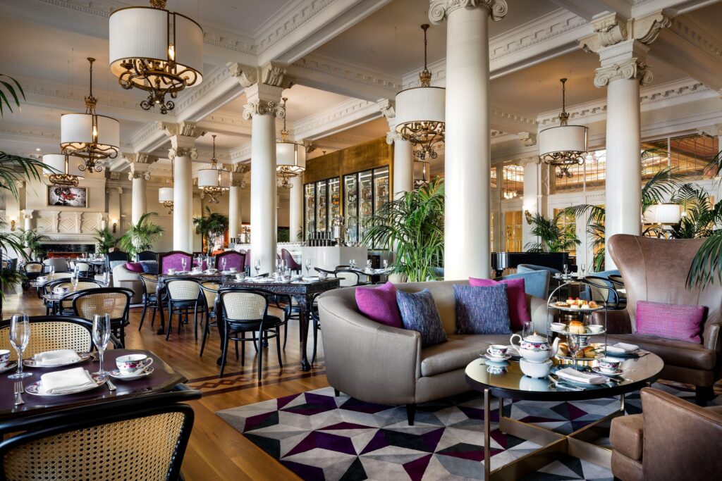 Afternoon Tea at the Fairmont Empress is hosted in the Lobby Lounge.