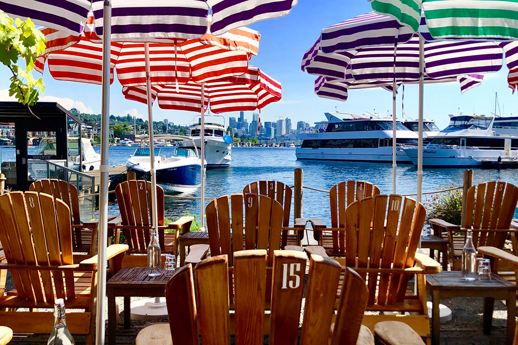 Outdoor dining in Seattle is unforgettable at Westward