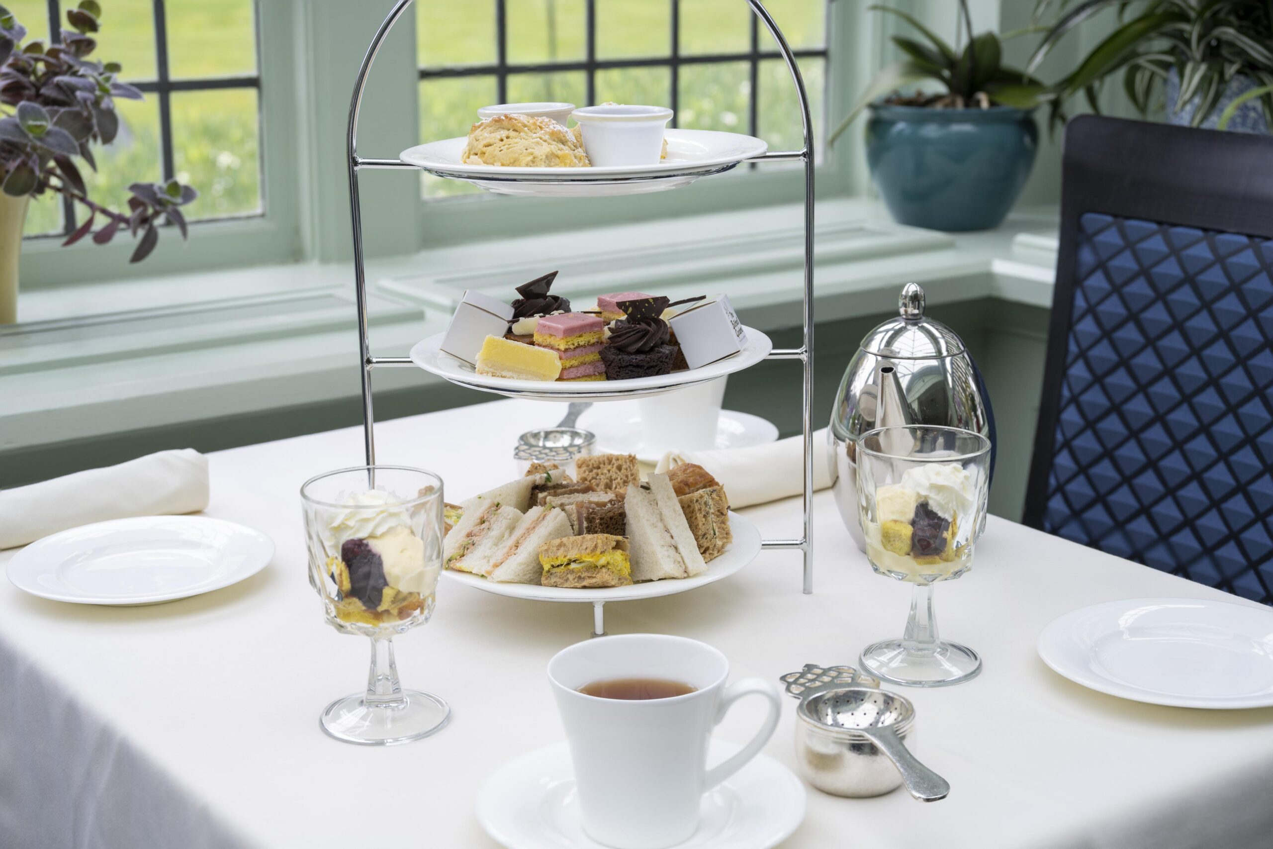 A lineup of locally-sourced finger sandwiches will leave you dreaming of more. Credit: The Butchart Gardens