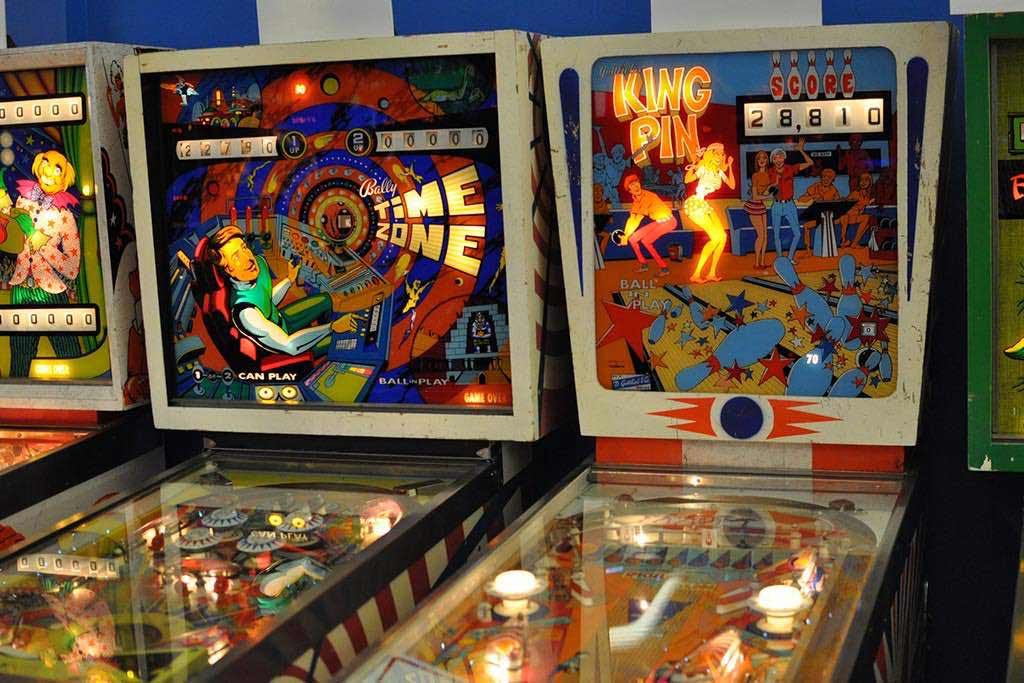 Relieve your childhood as you play on more than 50 pinball machines. Credit: Amber Case