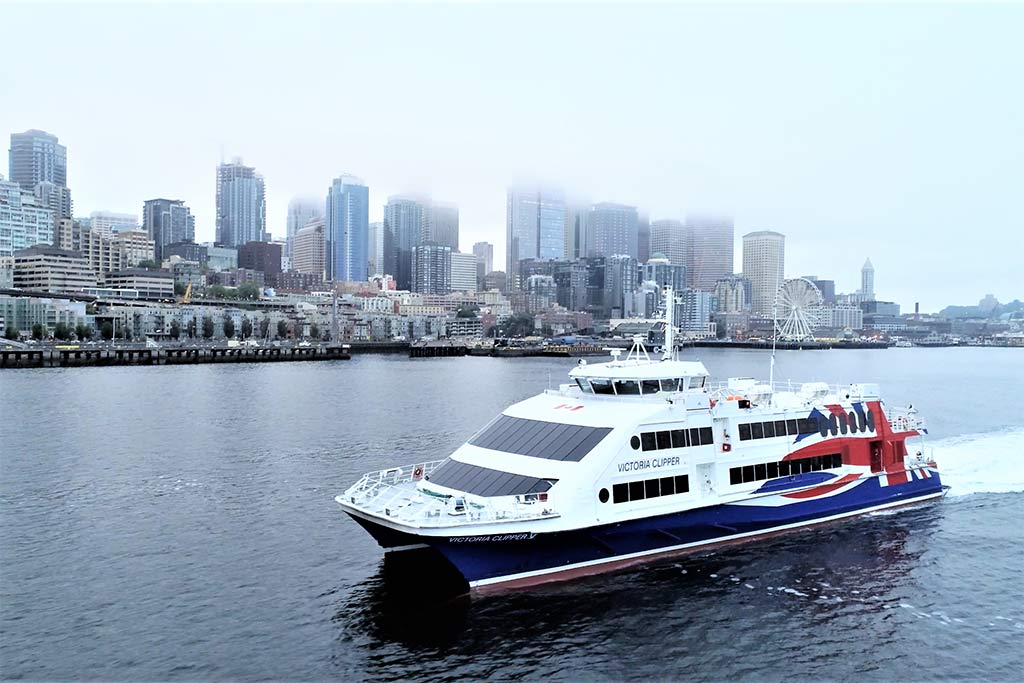 Soak in stunning views as you cruise out of the Emerald City.
