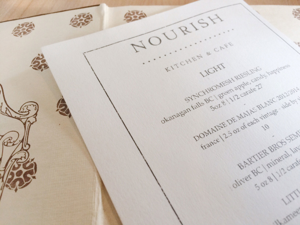 With a focus on simplifying healthy eating, you find Nourish's menu is packed with dishes brimming with seasonal ingredients and flavors. Credit: Scott Meis