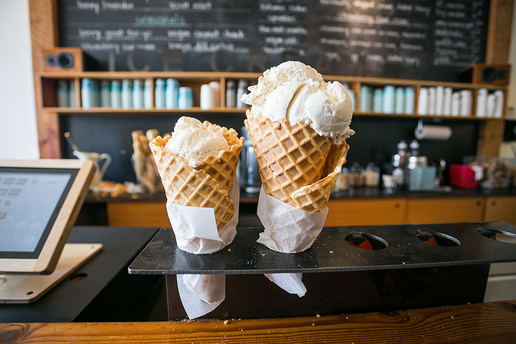 Sample a lineup of sweet scoops at Molly Moon's. Credit: City Foodsters