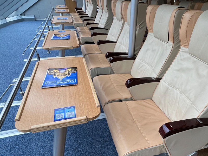 Comfort VIP seating