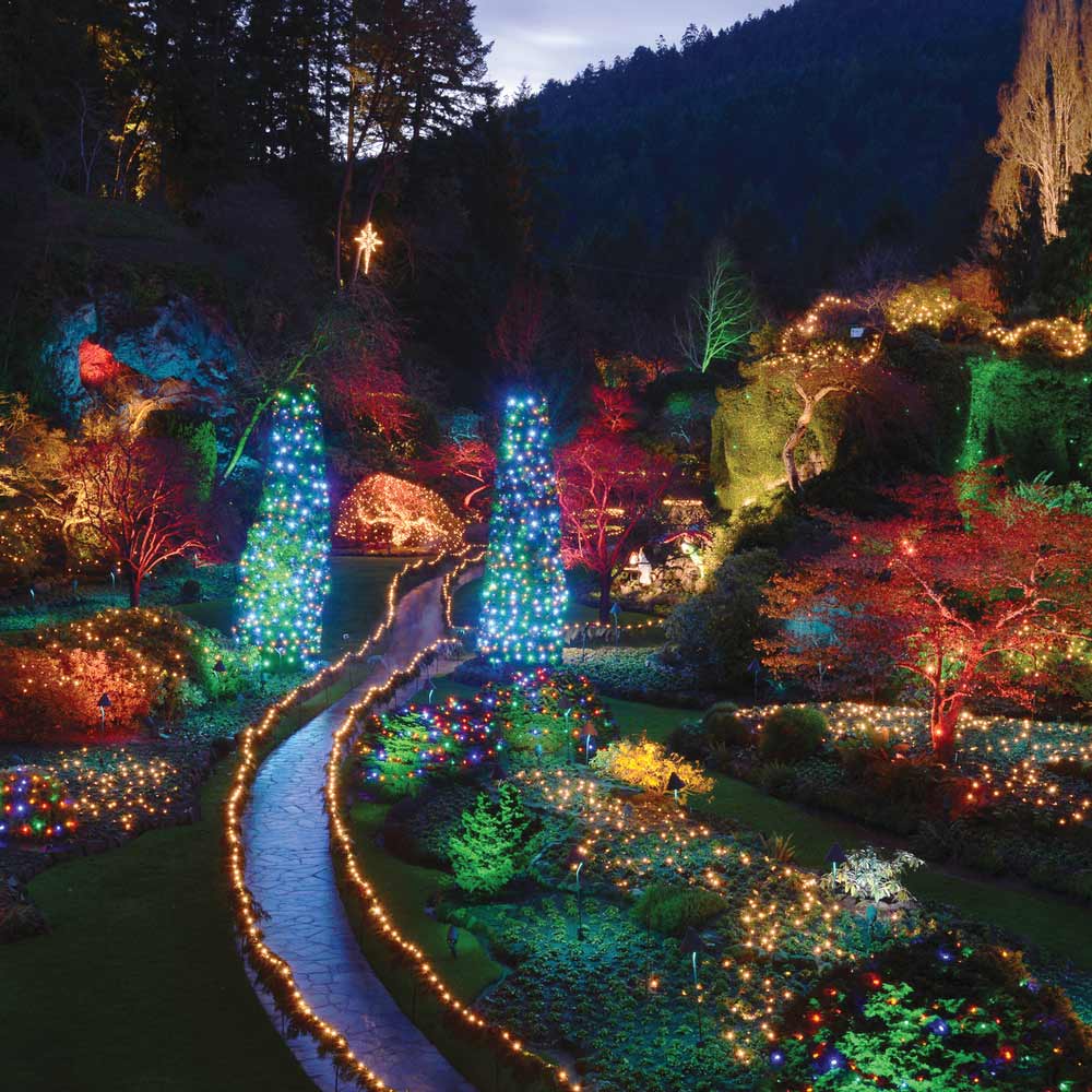The Butchart Gardens Christmas Lights Tour